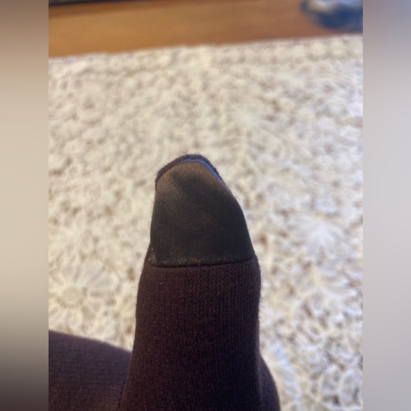 NWT EMBELLISHED Gloves Jack & Missy fleece lined texting gloves BROWN FAB! - Picture 6 of 10